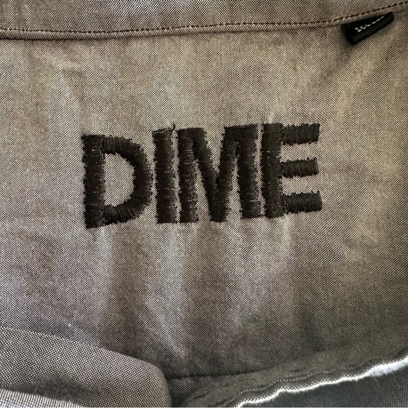 Men’s Dime Grey Light-Weight Skateboard Jacket/Shirt - Picture 4 of 6